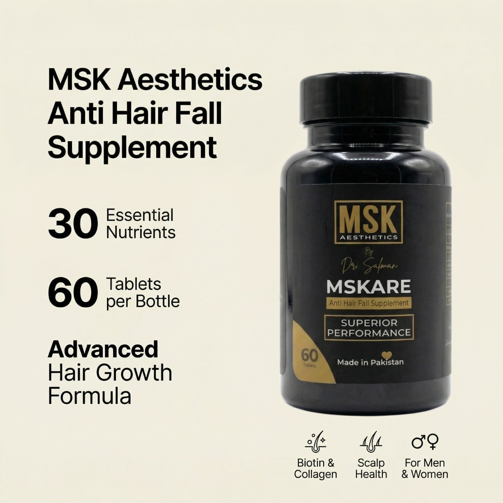 MSKARE Anti Hair Fall Supplement.
