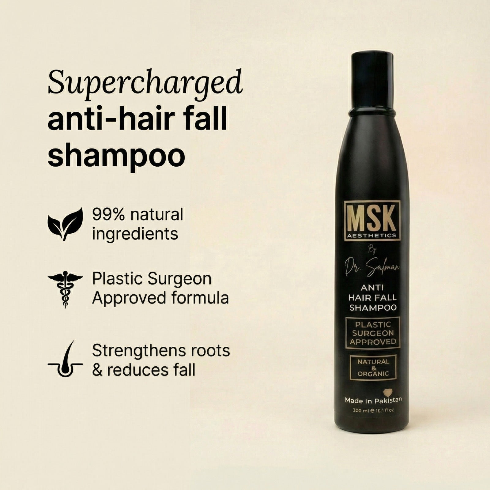 MSK Aesthetics Anti Hair Fall Shampoo — By Dr. Salman