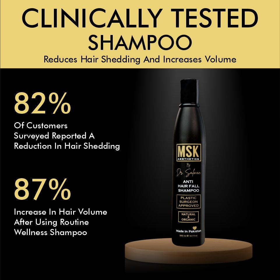 MSK Anti Hair Fall Shampoo For Hair Loss in Pakistan Dermatologist Recommended